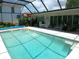 There's shady space to enjoy under the lanai